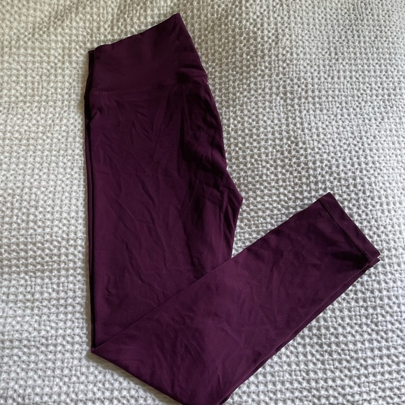 NWT Stori brand leggings by Katy Hearn, size 10, mulberry - Picture 2 of 5